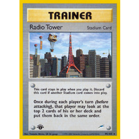 Radio Tower 95/105 Neo Destiny 1st Edition Rare Trainer Pokemon Card NEAR MINT TCG