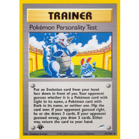 Pokemon Personality Test 102/105 Neo Destiny 1st Edition Uncommon Trainer Pokemon Card NEAR MINT TCG