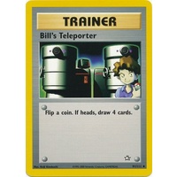 Bill's Teleporter 91/111 Neo Genesis Unlimited Uncommon Trainer Pokemon Card NEAR MINT TCG