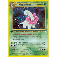Meganium 10/111 Neo Genesis 1st Edition Holo Rare Pokemon Card NEAR MINT TCG