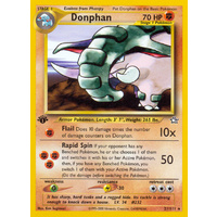 Donphan 21/111 Neo Genesis 1st Edition Rare Pokemon Card NEAR MINT TCG