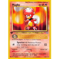 Magby 23/111 Neo Genesis 1st Edition Rare Pokemon Card NEAR MINT TCG