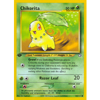 Chikorita 54/111 Neo Genesis 1st Edition Common Pokemon Card NEAR MINT TCG