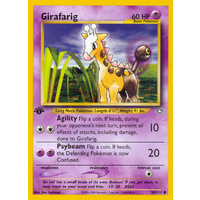 Girafarig 58/111 Neo Genesis 1st Edition Common Pokemon Card NEAR MINT TCG