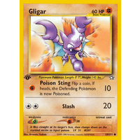 Gligar 59/111 Neo Genesis 1st Edition Common Pokemon Card NEAR MINT TCG