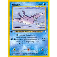 Mantine 64/111 Neo Genesis 1st Edition Common Pokemon Card NEAR MINT TCG