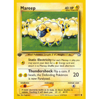 Mareep 65/111 Neo Genesis 1st Edition Common Pokemon Card NEAR MINT TCG