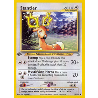 Stantler 76/111 Neo Genesis 1st Edition Common Pokemon Card NEAR MINT TCG