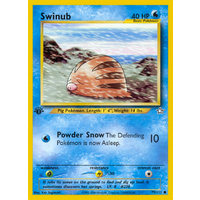 Swinub 79/111 Neo Genesis 1st Edition Common Pokemon Card NEAR MINT TCG