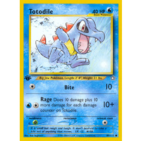 Totodile 80/111 Neo Genesis 1st Edition Common Pokemon Card NEAR MINT TCG