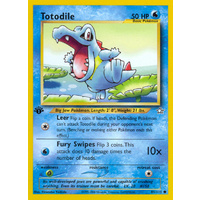 Totodile 81/111 Neo Genesis 1st Edition Common Pokemon Card NEAR MINT TCG