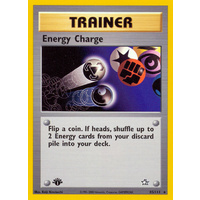 Energy Charge 85/111 Neo Genesis 1st Edition Rare Trainer Pokemon Card NEAR MINT TCG
