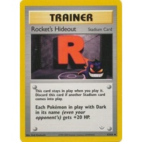 Rocket's Hideout 63/64 Neo Revelation Unlimited Uncommon Trainer Pokemon Card NEAR MINT TCG