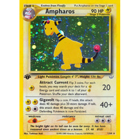 Ampharos 1/64 Neo Revelation 1st Edition Holo Rare Pokemon Card NEAR MINT TCG