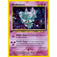 Misdreavus 11/64 Neo Revelation 1st Edition Holo Rare Pokemon Card NEAR MINT TCG