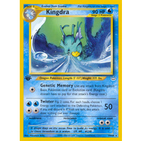 Kingdra 19/64 Neo Revelation 1st Edition Rare Pokemon Card NEAR MINT TCG