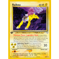 Raikou 22/64 Neo Revelation 1st Edition Rare Pokemon Card NEAR MINT TCG