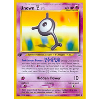 Unown Y 40/64 Neo Revelation 1st Edition Uncommon Pokemon Card NEAR MINT TCG