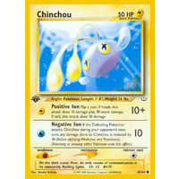 Chinchou 42/64 Neo Revelation 1st Edition Common Pokemon Card NEAR MINT TCG