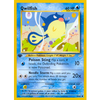 Qwilfish 49/64 Neo Revelation 1st Edition Common Pokemon Card NEAR MINT TCG