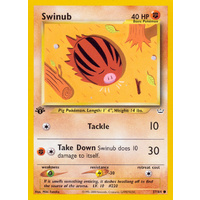 Swinub 57/64 Neo Revelation 1st Edition Common Pokemon Card NEAR MINT TCG