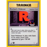 Rocket's Hideout 63/64 Neo Revelation 1st Edition Uncommon Trainer Pokemon Card NEAR MINT TCG