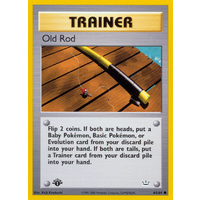 Old Rod 64/64 Neo Revelation 1st Edition Common Trainer Pokemon Card NEAR MINT TCG