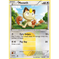 Meowth 102/101 BW Noble Victories Holo Secret Rare Pokemon Card NEAR MINT TCG