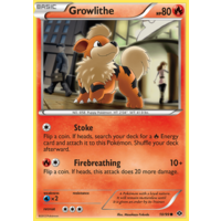 Growlithe 10/99 BW Next Destinies Common Pokemon Card NEAR MINT TCG