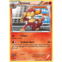 Simisear 16/99 BW Next Destinies Rare Pokemon Card NEAR MINT TCG