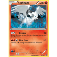 Reshiram 21/99 BW Next Destinies Rare Pokemon Card NEAR MINT TCG