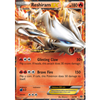 Reshiram EX 22/99 BW Next Destinies Holo Ultra Rare Pokemon Card NEAR MINT TCG