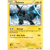 Zekrom 50/99 BW Next Destinies Rare Pokemon Card NEAR MINT TCG