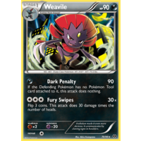 Weavile 70/99 BW Next Destinies Common Pokemon Card NEAR MINT TCG