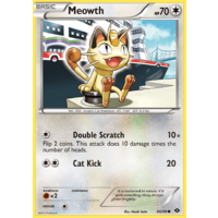 Meowth 80/99 BW Next Destinies Common Pokemon Card NEAR MINT TCG