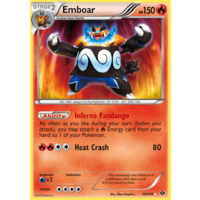 Emboar 100/99 BW Next Destinies Holo Secret Rare Pokemon Card NEAR MINT TCG