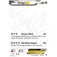 LIGHTLY PLAYED Dialga EX 122/119 XY Phantom Forces Holo Secret Rare Full Art Pokemon Card
