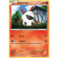 Larvesta 12/101 BW Plasma Blast Common Pokemon Card NEAR MINT TCG
