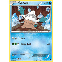 Snover 25/101 BW Plasma Blast Common Pokemon Card NEAR MINT TCG