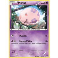 Munna 39/101 BW Plasma Blast Common Pokemon Card NEAR MINT TCG