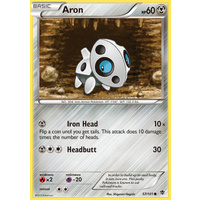 Aron 57/101 BW Plasma Blast Common Pokemon Card NEAR MINT TCG