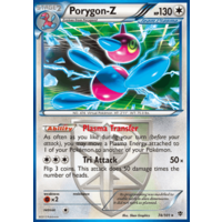 Porygon-Z 74/101 BW Plasma Blast Holo Rare Pokemon Card NEAR MINT TCG
