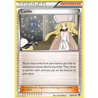 Caitlin 78/101 BW Plasma Blast Uncommon Trainer Pokemon Card NEAR MINT TCG