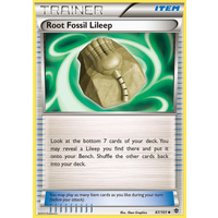 Root Fossil Lileep 87/101 BW Plasma Blast Uncommon Trainer Pokemon Card NEAR MINT TCG