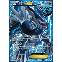 Palkia-EX Full Art Ultra Rare Holo Pokemon Card BW Plasma Blast 100/101 