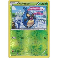 Karrablast 6/101 BW Plasma Blast Reverse Holo Common Pokemon Card NEAR MINT TCG