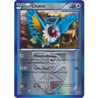 Chatot 77/101 BW Plasma Blast Reverse Holo Uncommon Pokemon Card NEAR MINT TCG