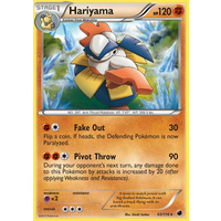Hariyama 63/116 BW Plasma Freeze Rare Pokemon Card NEAR MINT TCG