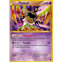 Sigilyph 118/116 BW Plasma Freeze Holo Secret Rare Pokemon Card NEAR MINT TCG