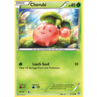 Cherubi 6/135 BW Plasma Storm Common Pokemon Card NEAR MINT TCG